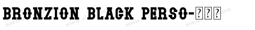 Bronzion Black PERSO字体转换